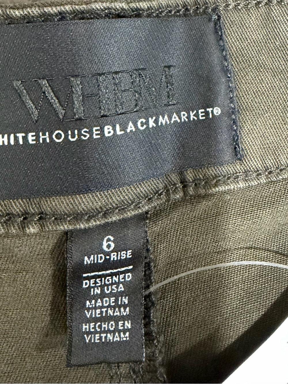 White House Black Market Olive Utility Cargo Shorts - Picture 4 of 10